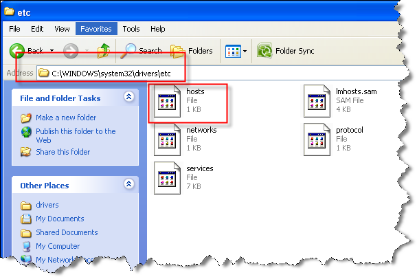 host file changed win2k