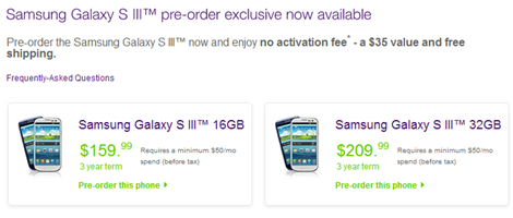 Samsung Galaxy S III Telus Samsung Galaxy S III Telus