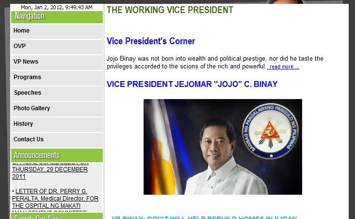 OVP Website OVP Website